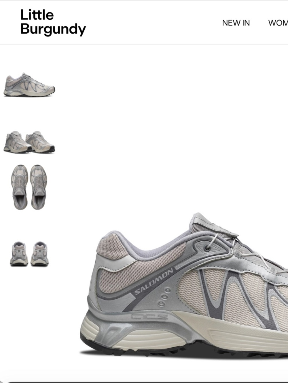 SALOMON XT-Whisper Sneakers In Silver/Lunar Rock